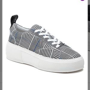 COPY - J/Slides plaid leather platform sneaker size 7